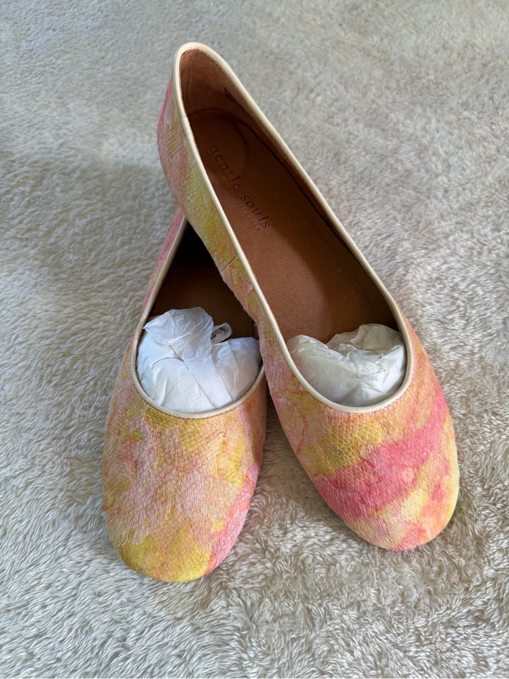 NIB Gentle Souls by Kenneth Cole Eugene Travel Haircalf Ballet Flat sz 11